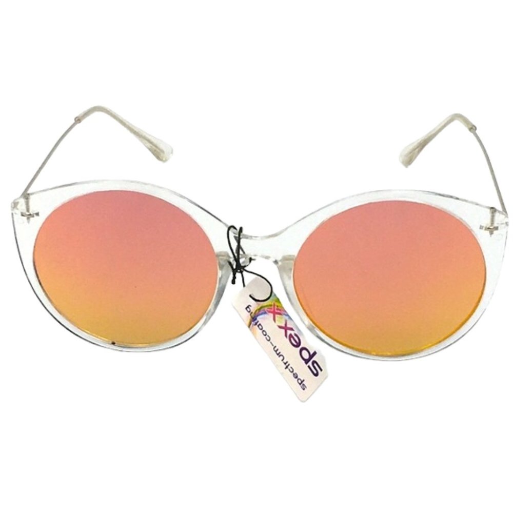 Spexx 🕶 Orange Mirrorred Cat Eye Sunglasses